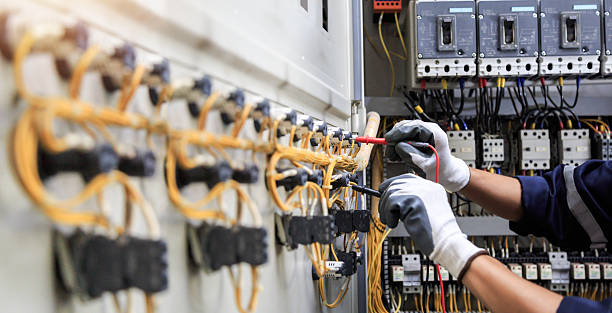 Professional Electrician technician working in South Creek, WA